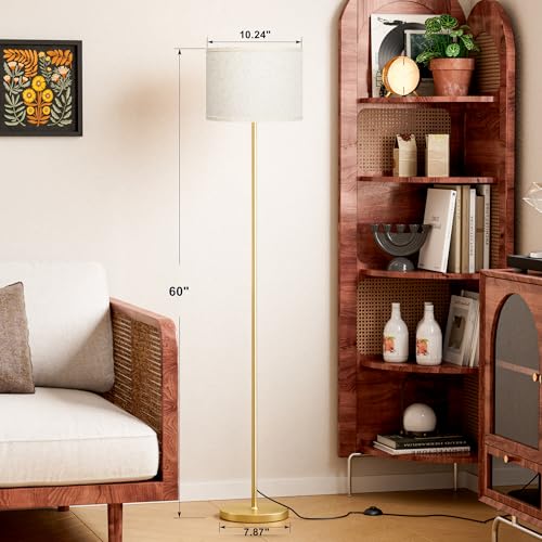 60'' Modern Floor Lamp with Shade