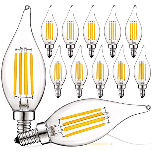 Vintage Candelabra LED Bulb 60W Equivalent (12 Count)