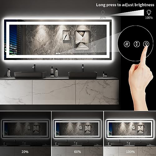 96"X36" LED Bathroom Mirror with Lights