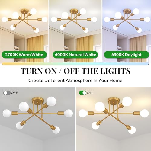 Modern Sputnik Chandelier