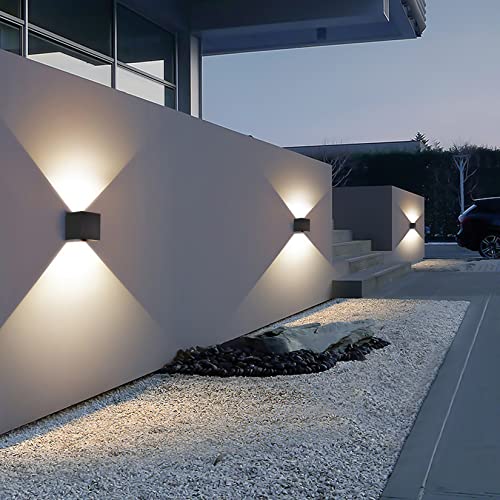 2 Pcs Outdoor Wall Lights Exterior (2 Count)