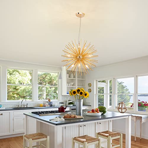 Modern Gold Sputnik Chandeliers