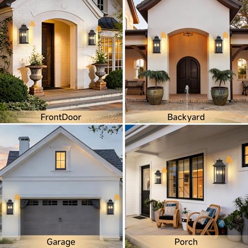 2 Pack 18" Large Outdoor Wall Lights Dusk to Dawn Outdoor Lighting (2 Count)