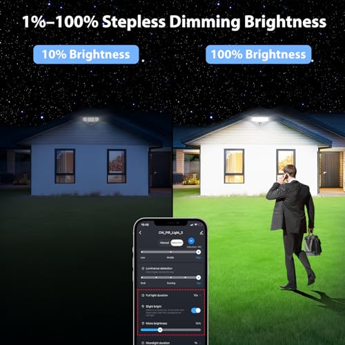 120W Smart Flood Light Outdoor (Black)