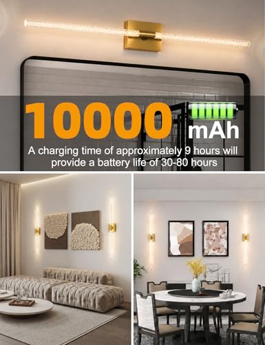 Rechargeable Wall Sconces Set of 2 (2 Count)