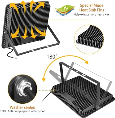 2 Pack 240W LED Flood Lights (2 Count)