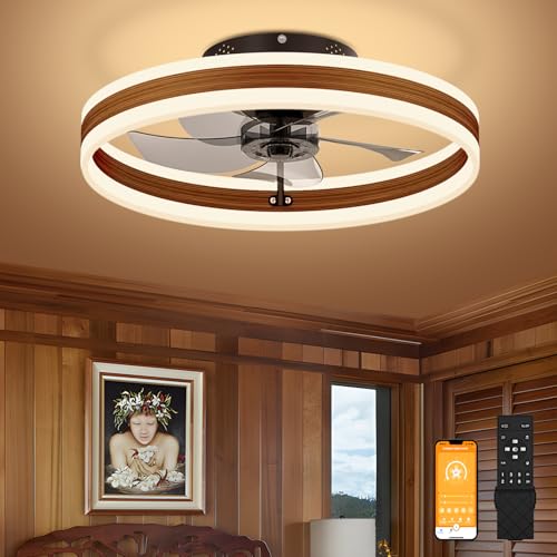 Low Profile Ceiling Fans with Lights and Remote