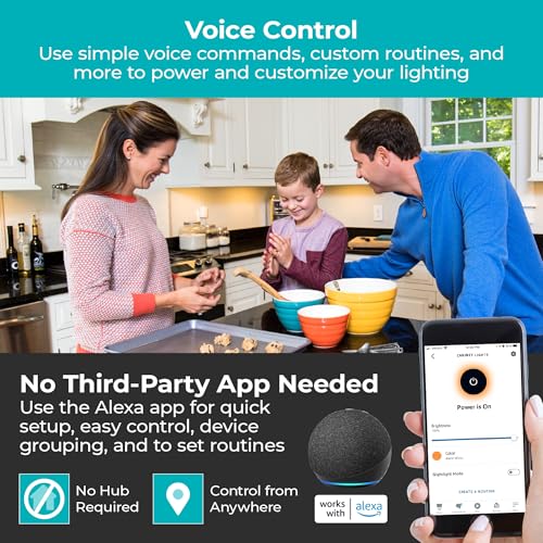 Works with Alexa Smart Under Cabinet Lighting Kit