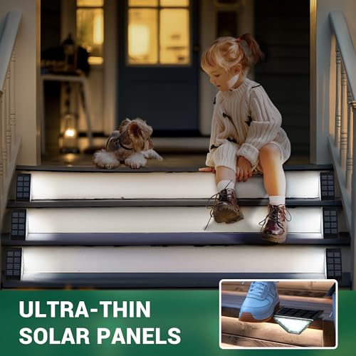 6 Pack Solar Step Lights for Outside (6 Count)