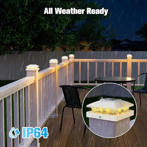 4x4 Solar Post Cap Lights (8 Count)
