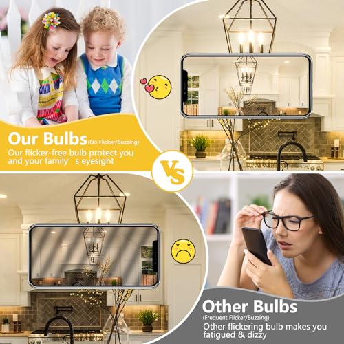Dimmable E12 LED Candelabra Bulbs 60W Equivalent (12 Count)