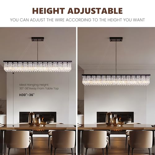 59 inch Modern Crystal Chandelier