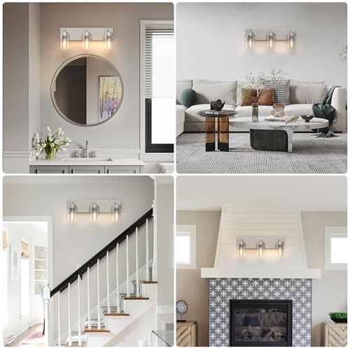 Bathroom Lighting Fixtures (3 Count)