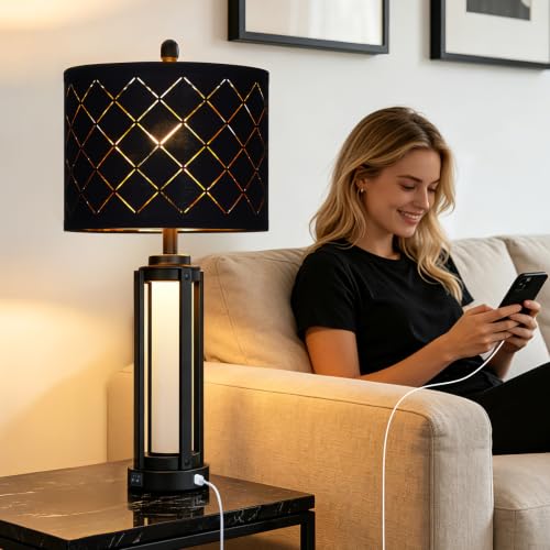 28" Tall Modern Table Lamps Set of 2 for Living Room Bedroom (2 Count)