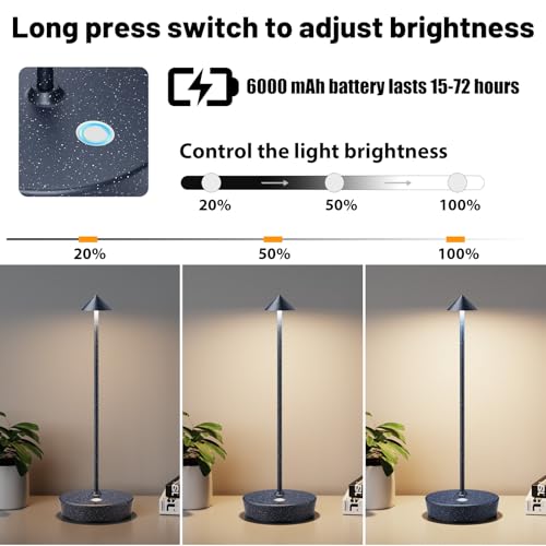 2Pack Rechargeable Cordless Table Lamp (2 Count)