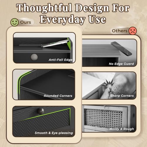 Nightstands with Charging Station (2 Count)