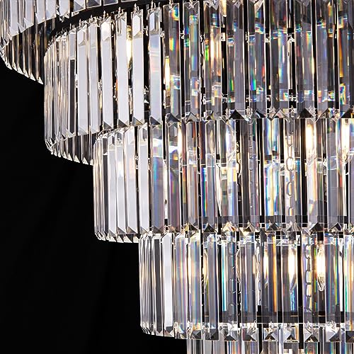 Large Crystal Chandelier for High Ceiling