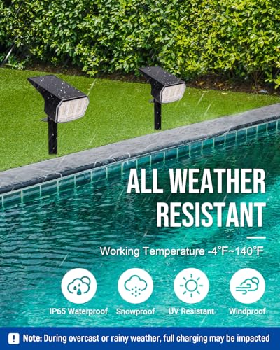 Solar Spot Lights Outdoor Waterproof (3 Count)