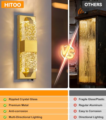 15.3" Dusk to Dawn Outdoor Wall Lights (2 Count)