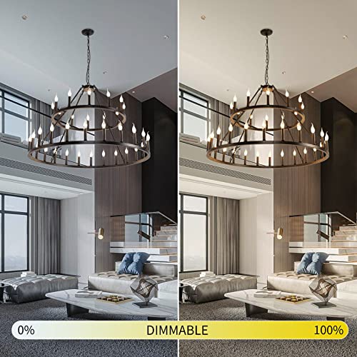 Wagon Wheel Chandelier 2 Tier 36