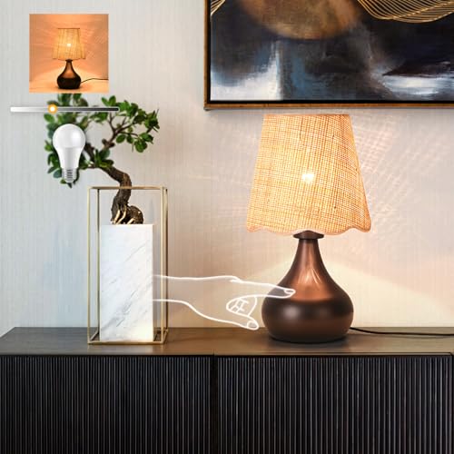 Oil Rubbed Bronze Small Table Lamp Touch Control