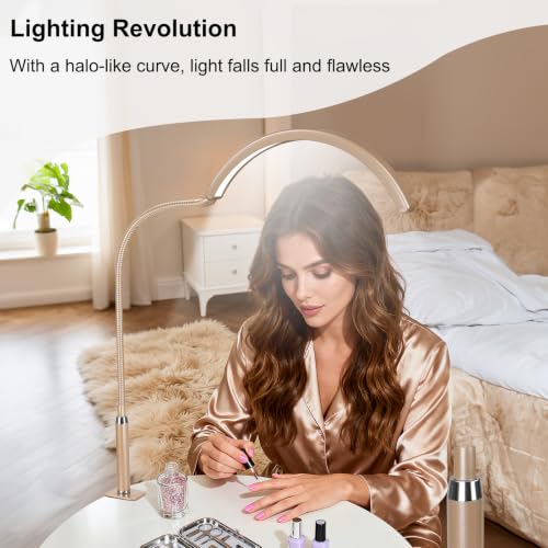 Professional Half Moon LED Desk Light for Nail Techs & Artists