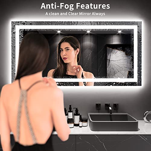 60X30 LED Bathroom Mirror with Lights