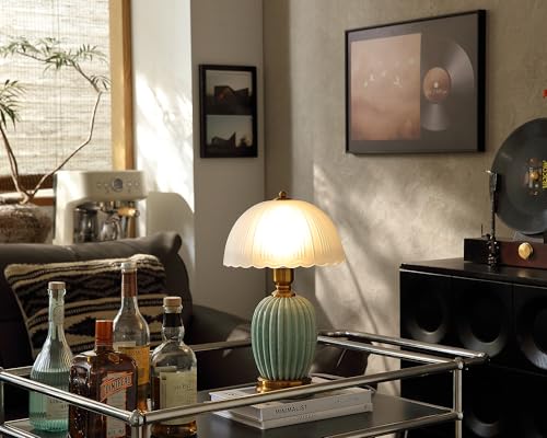 16" Vintage Ceramic Table Lamp for Bedroom