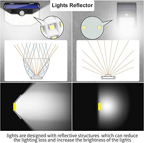 Solar Lights Outdoor 120 LED with 3 Lighting Modes (2 Count)
