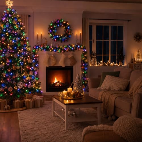 G14 Slow Twinkle Multicolor Christmas Globe Lights (Multicolor / 50 LED)