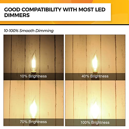 Candelabra Light Bulbs 2700K (6 Count)