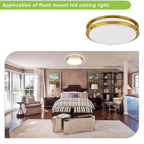 13 inch Flush Mount LED Ceiling Light Fixture (2 Count)