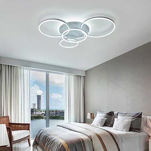 Chaners Ceiling Light LED Ceiling Light Ring Design Lighting Dimmable with Remote Control Lights for Living Room Bedroom Hallway