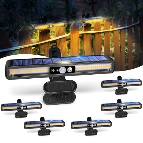 Clip On Solar Lights Outdoor with PIR Motion Sensor (6 Count)
