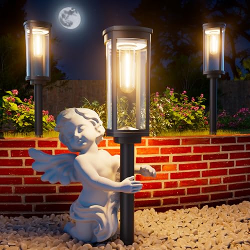 Solar Pathway Lights Outdoor Solar Lights Outdoor (2 Count)