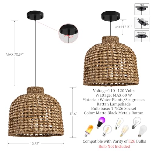 Rattan Pendant Light