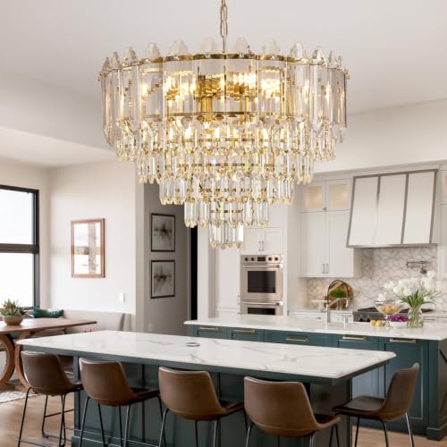 Gold Crystal Chandelier
