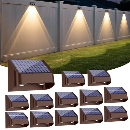 Brighter Solar Fence Lights (12 Count)