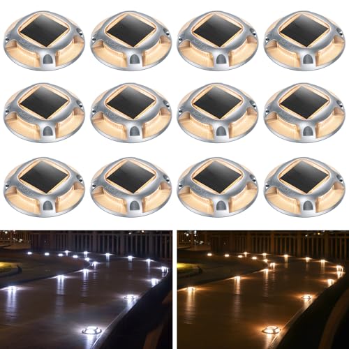 Solar Driveway Lights Outdoor 12 Pack (12 Count)