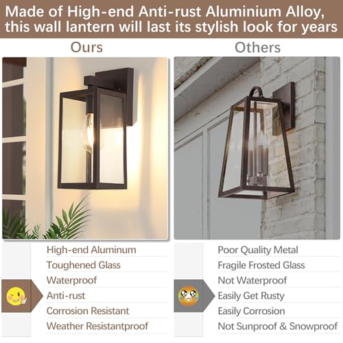 Outdoor Wall Light Fixtures (2 Count)