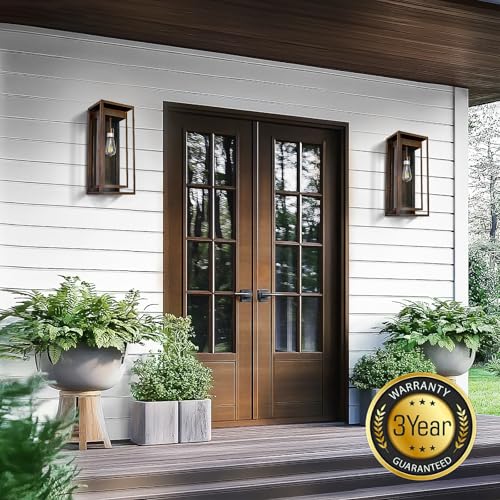 19" Large Outdoor Wall Light Fixtures (2 Count)