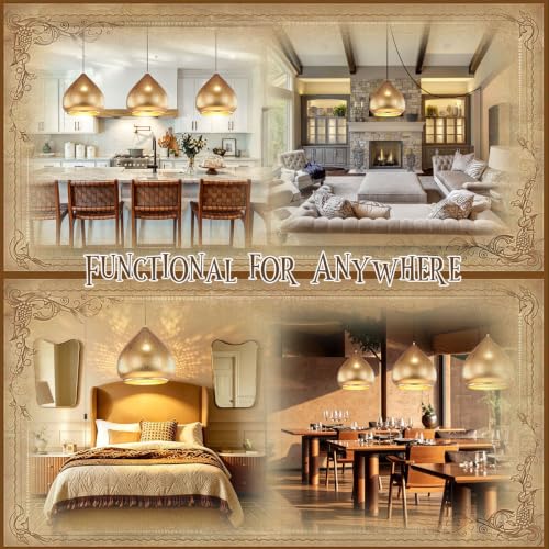 Retro Hanging Pendant Light Plug in Cord Moroccan Hanging Lamp