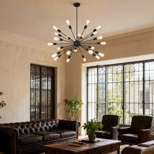 Large Black Chandelier
