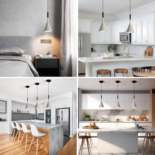 Farmhouse Grey Pendant Light Fixtures 1 (2 Count)