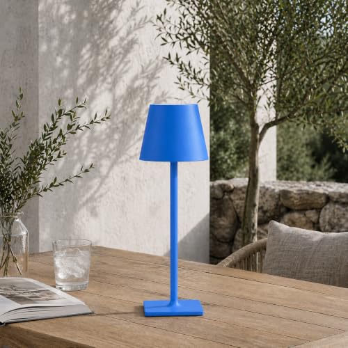 Blue Cordless Table Lamp Set of 2 (2 Count)