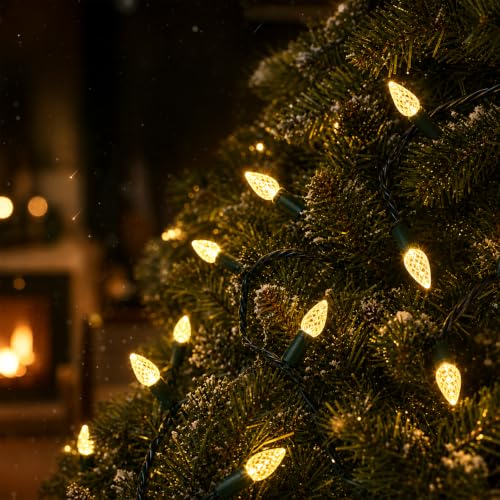 C6 Gentle Twinkle Christmas Lights (Warm White / 120 LED)