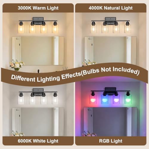 Modern Bathroom Light Fixtures Over Mirror