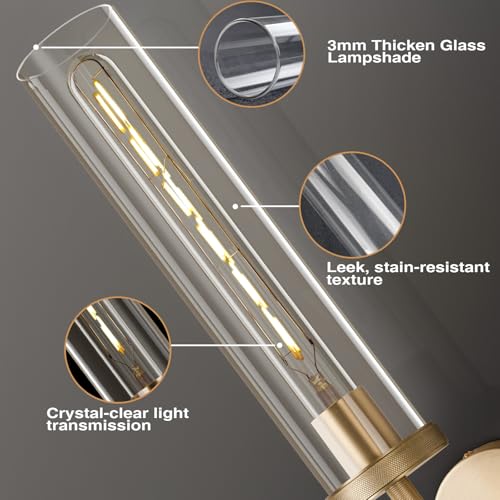 Gold Wall Sconces Set of 3