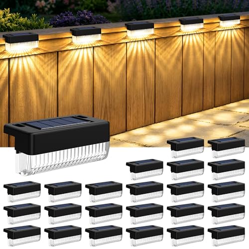 Solar Deck Lights Outdoor (24 Count)