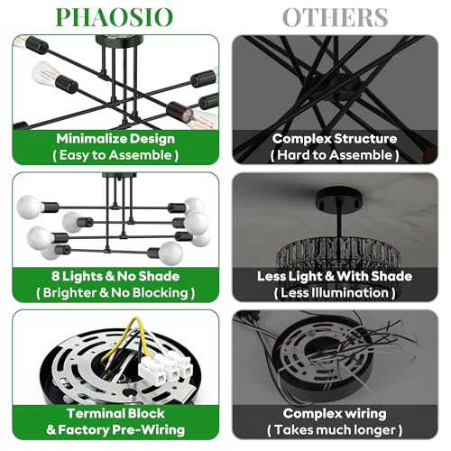 Modern Sputnik Chandelier Ceiling Light Fixtures
